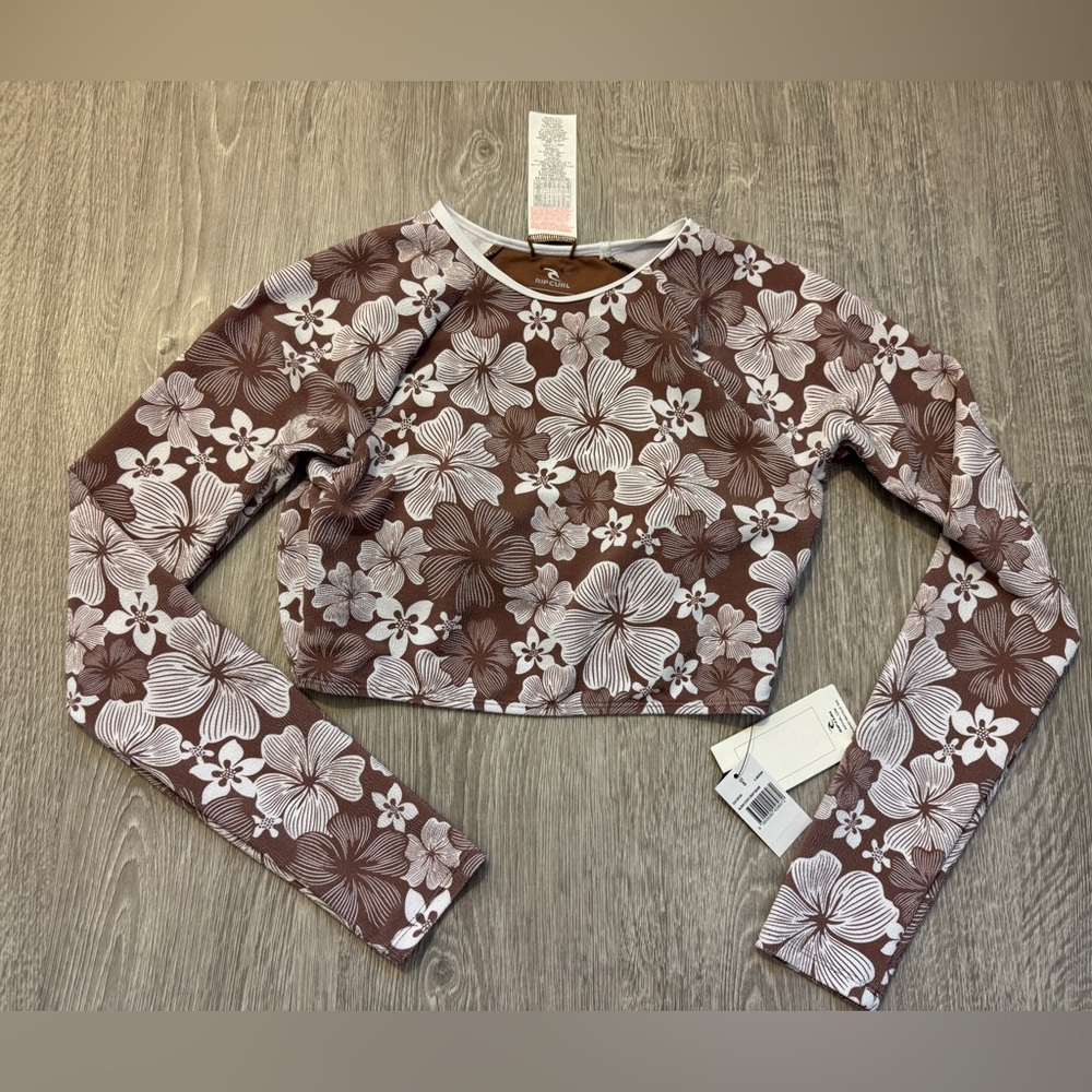 Rip Curl aloha state crop rashie NWT